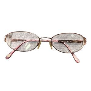 Jessica McClintock Eyeglasses 54-17 Rose Oval Frame Only 135mm Women Pink
